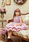 Vintage Florals Ruffled Dress - 