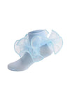 Sheer Ruffle Ankle Socks | Light Blue