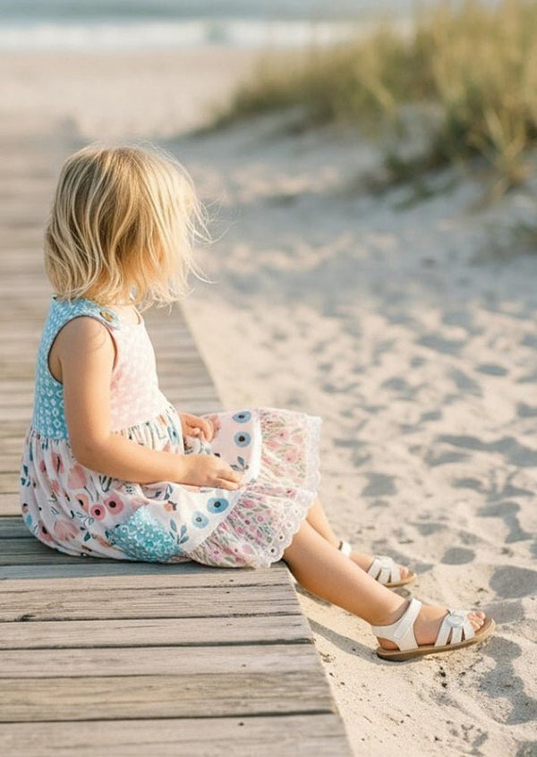 Watercolor Garden Twirl Dress Pink - 