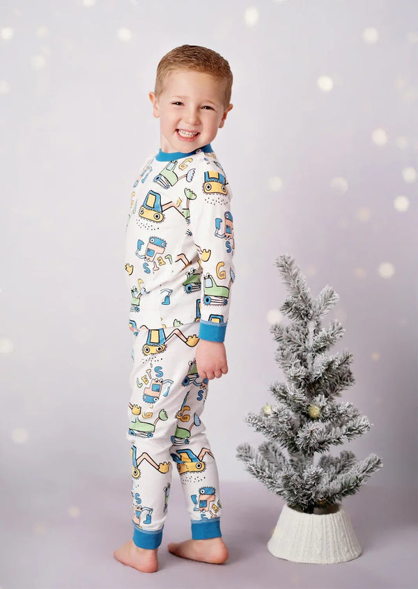 Whacky Tractor Boys 2 Pc Pajamas - 
