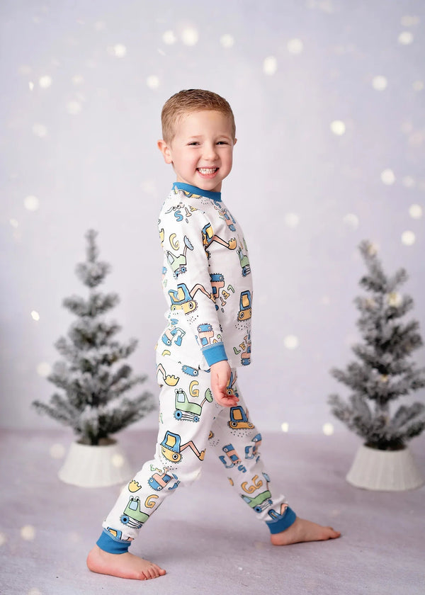 Whacky Tractor Boys 2 Pc Pajamas - 