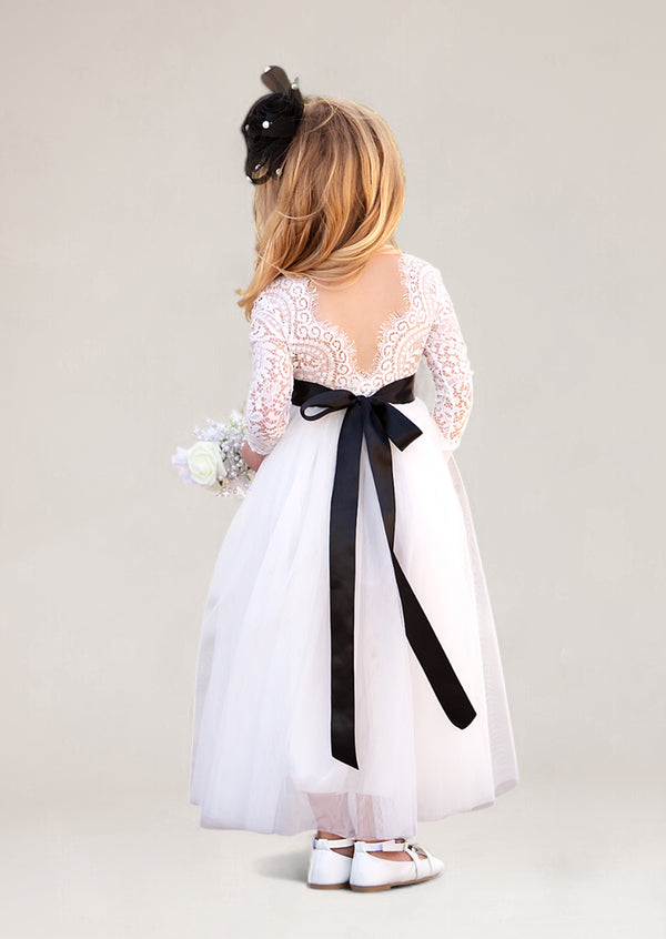 White flower girl dresses for spring