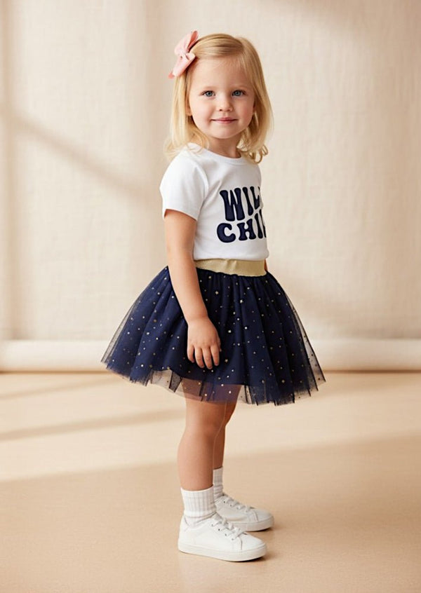 Wild Child Tee in Navy - 