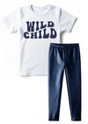 Wild Child Tee in Navy - 