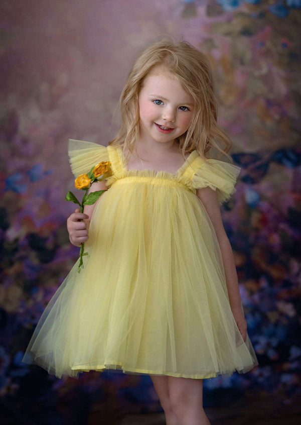 Childrens Place Girls Yellow Lace Dress 5T NWOT – Noiram Kids Boutique