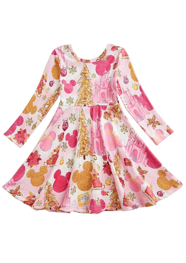 girls Minnie mouse twirl dress