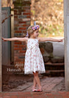 GIRLS - Sweetheart Neckline Rose Print Dress - Hannah Rose Vintage Boutique
