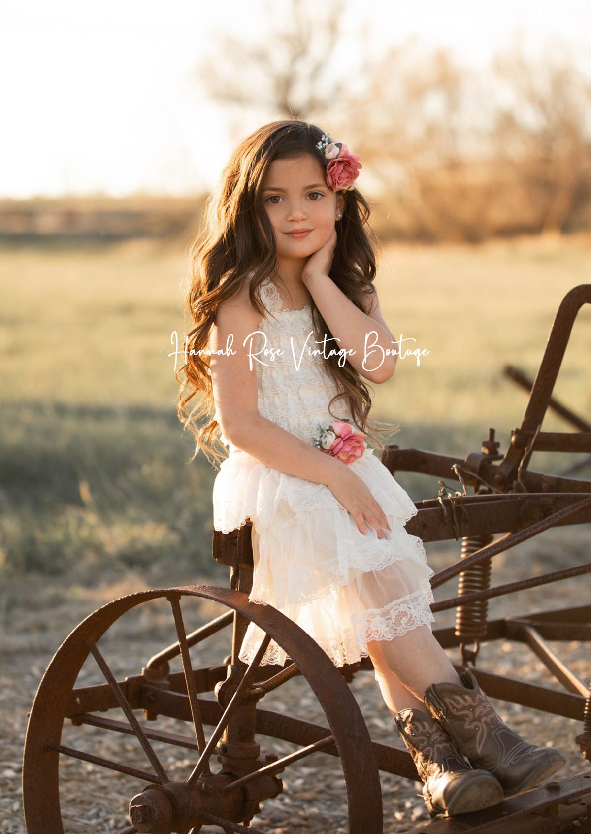 Two Tone Flower Girl Dresses,Knee Length Flower Girl Dress,Cute Flower Girl Dress,FD00005 main image 1