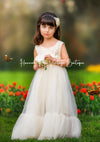 simple ivory flower girl dresses