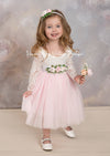 girls pink special occasion dress