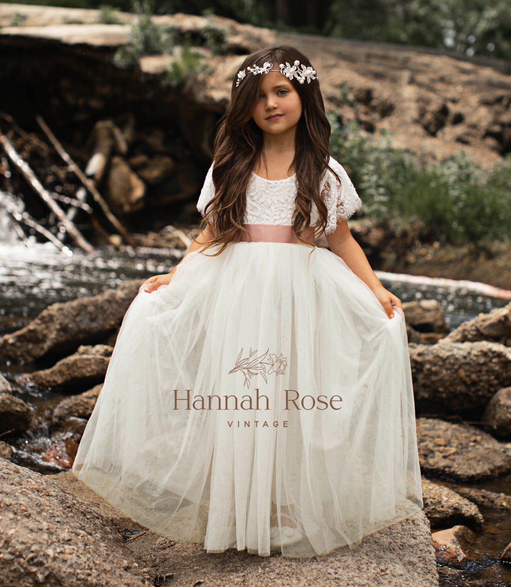 ivory flower girl dress