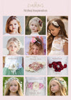 Flower girl headbands and sashes