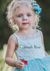 girls blue birthday party dress, blue tulle baby dress, blue birthday dress, girls dress blue