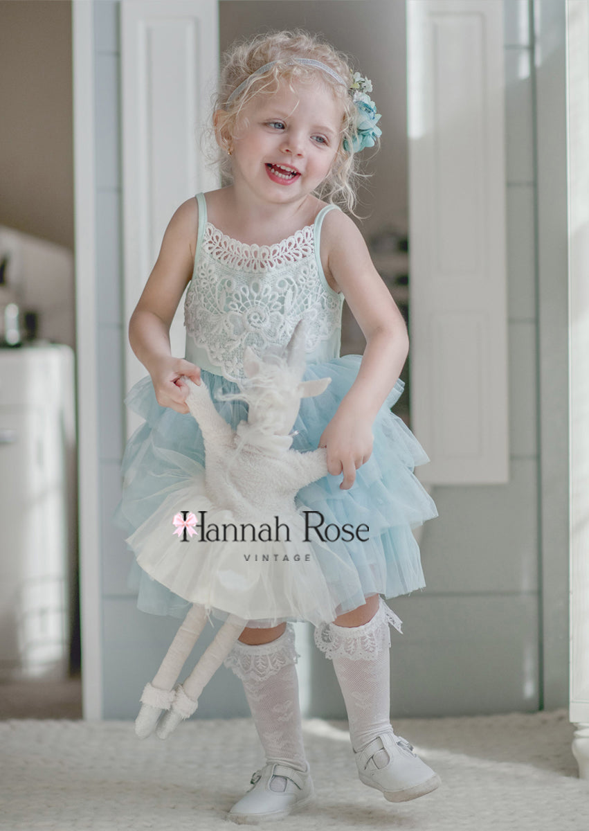 girls blue birthday party dress, blue tulle baby dress, blue birthday dress, girls dress blue