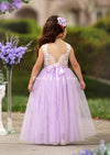 lavender flower girl dress