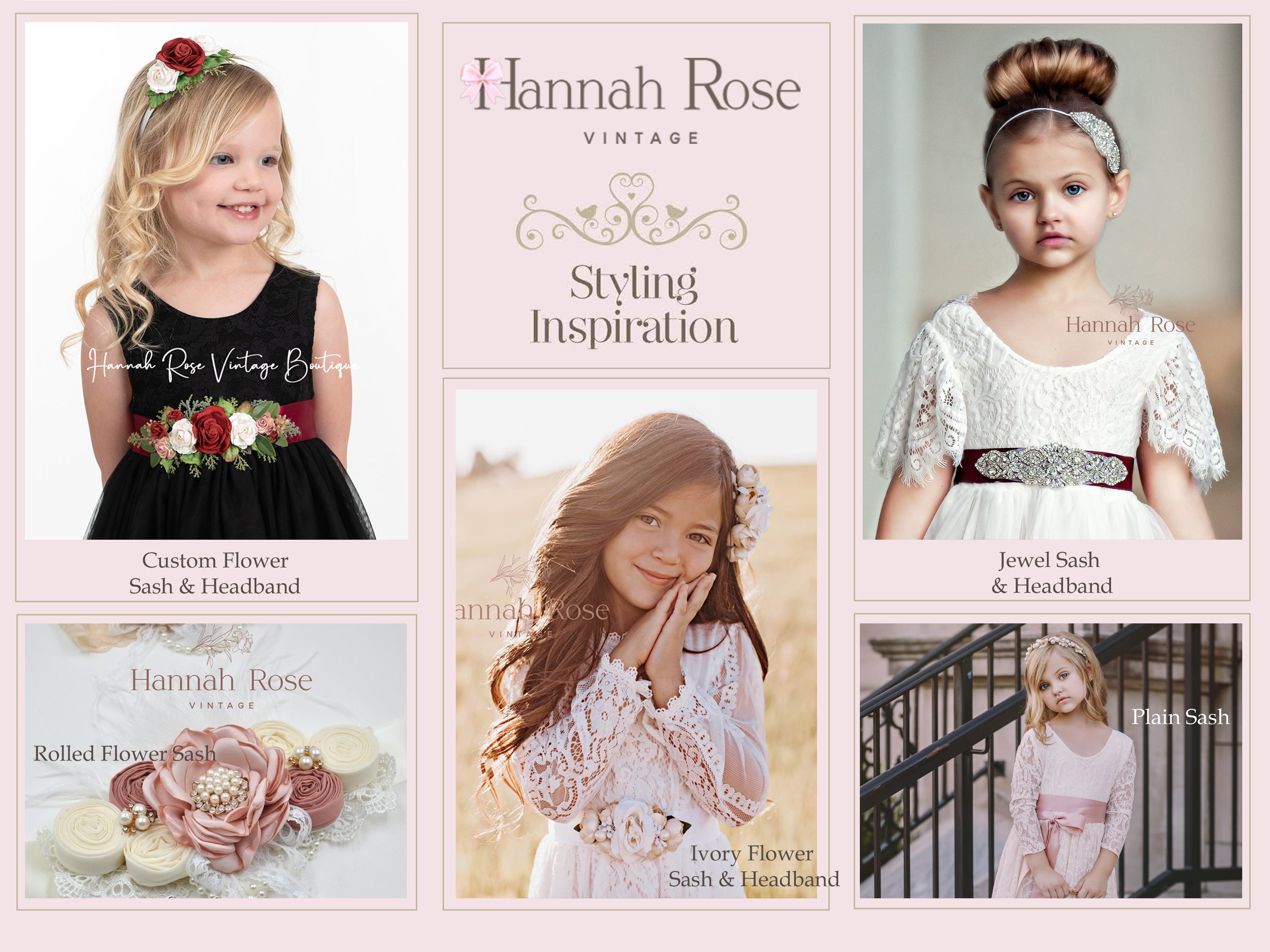 Pink and Light Pink Tulle Flower Girl Dresses