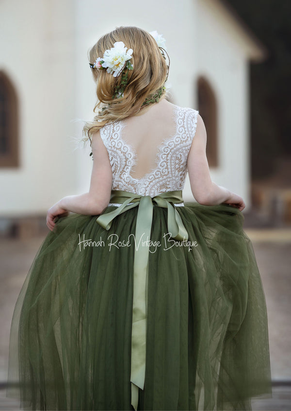 Elegant Off-shoulder Olive Green With Yellow Lace A-line Long Prom Dre –  SposaBridal