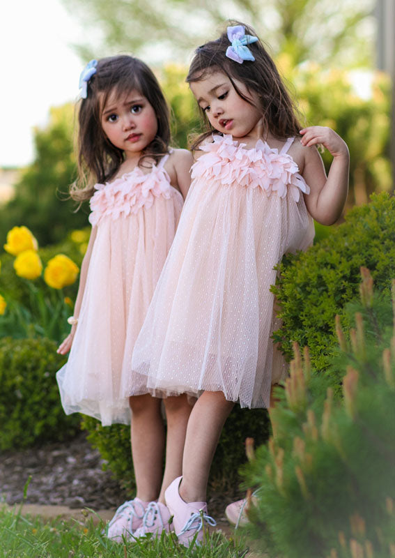 GIRLS - Pink Tulle Fairy Dress - Hannah Rose Vintage Boutique