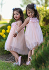 GIRLS - Pink Tulle Fairy Dress - Hannah Rose Vintage Boutique