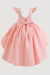 GIRLS - Pink Satin and Tulle Party Dress - Hannah Rose Vintage Boutique