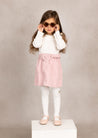 GIRLS - Pink Heart Skirt and Top Set - Hannah Rose Vintage Boutique