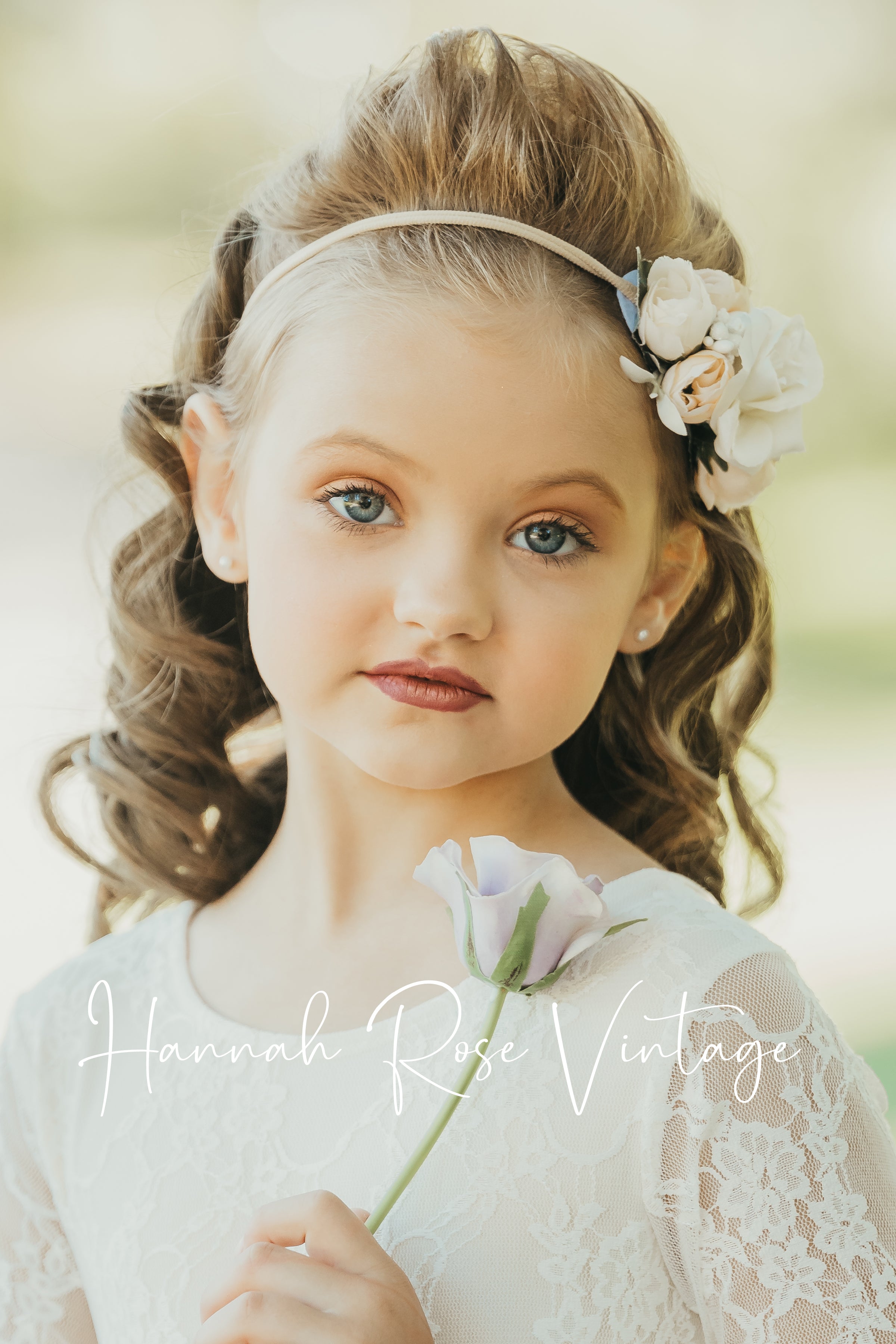 Ivory Flower Girl Dress with Sleeves
