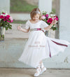 Simple white flower girl dresses