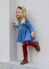 toddler girl blue dress