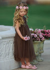 Brown Tulle Dress for Weddings - 