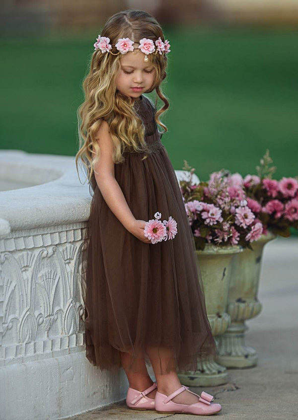Amanda Brown TeaLength Dress Sleeveless & Sweet Amanda Brown TeaLength Dress Sleeveless & Sweet