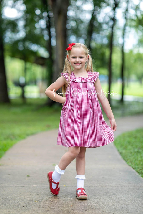 Belted Dress Girls Red Gingham School Dress Buy In Bulk Gingham Dress School Uniform Durable Cotton, Belted Dress Girls Red Gingham School Dress Buy In Bulk Gingham Dress School Uniform Durable Cotton,