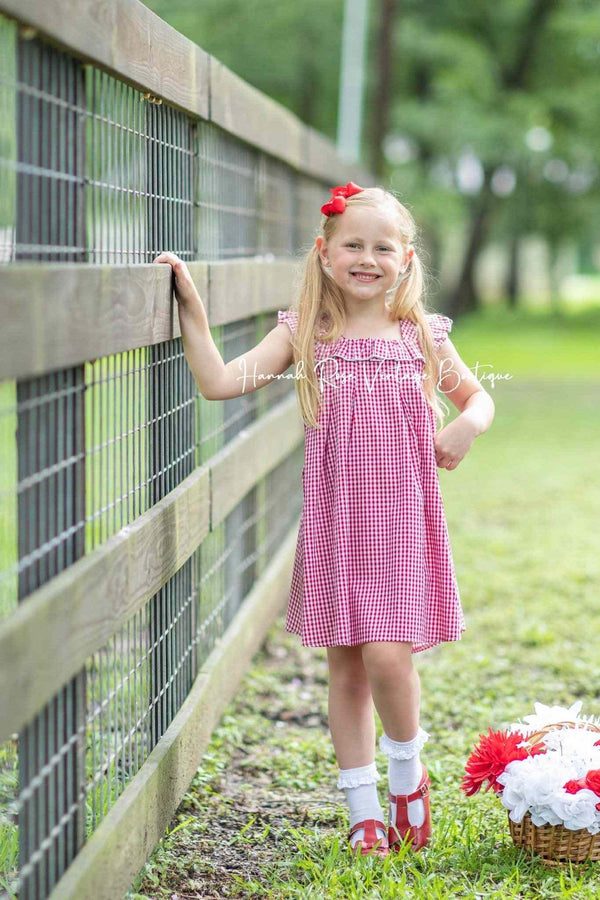 Classic Gingham Check Dress - 