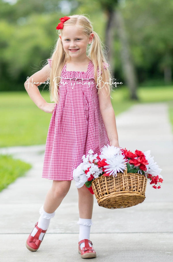 Classic Gingham Check Dress - 