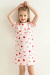 Girls Tossed Strawberries Night Gown - 