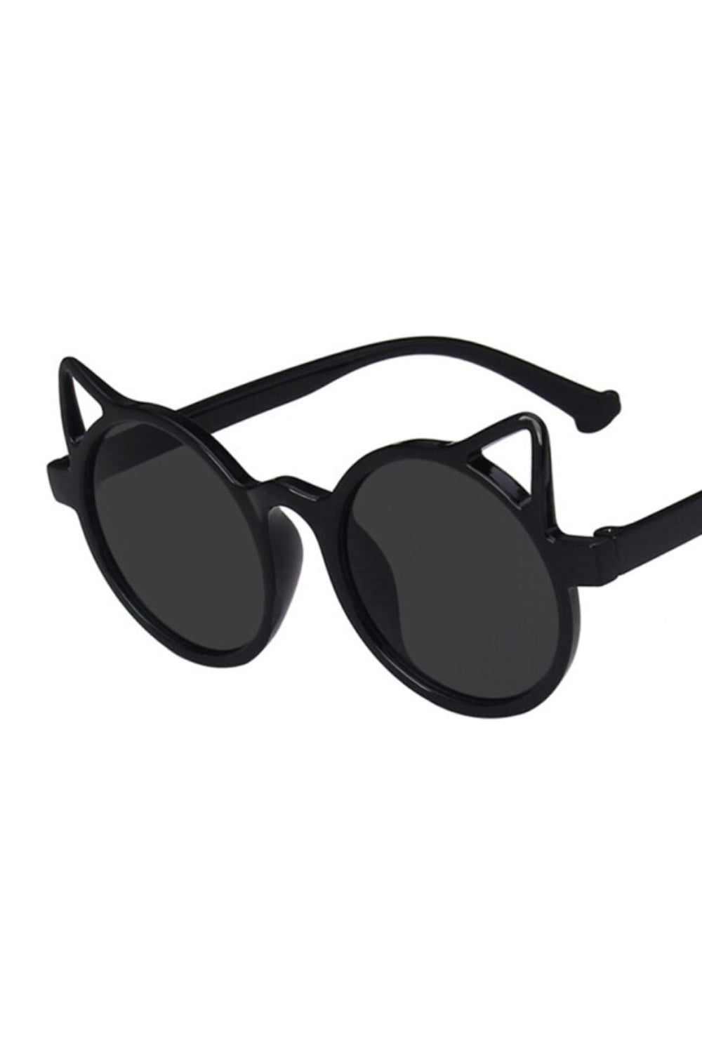 GIRLS - Cat Ears Sunglasses in Black - Hannah Rose Vintage Boutique