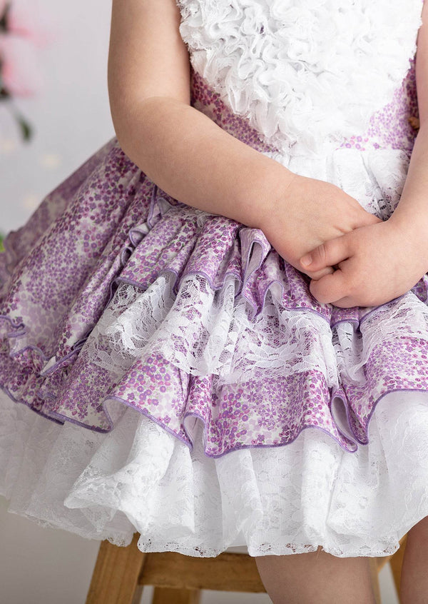 Lavender Ruffles Dress - 
