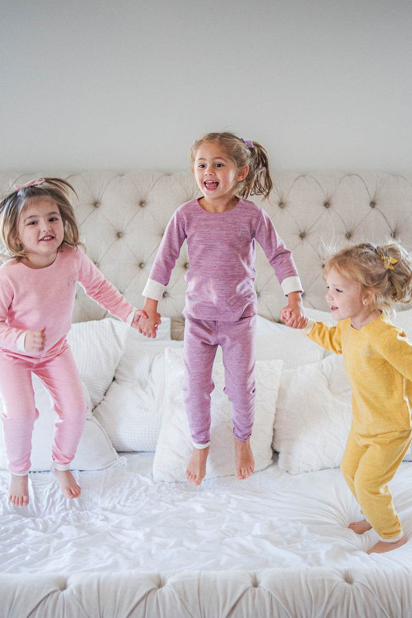 Long Sleeve Pajama in Golden Yellow - 