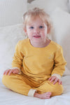 Long Sleeve Pajama in Golden Yellow - 