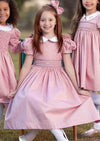 Marcella Smocked Dress in Pink - 
