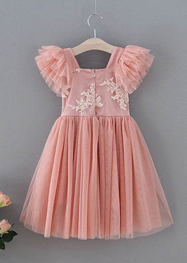 Marin Dusty Rose Girls Dress for Weddings - 