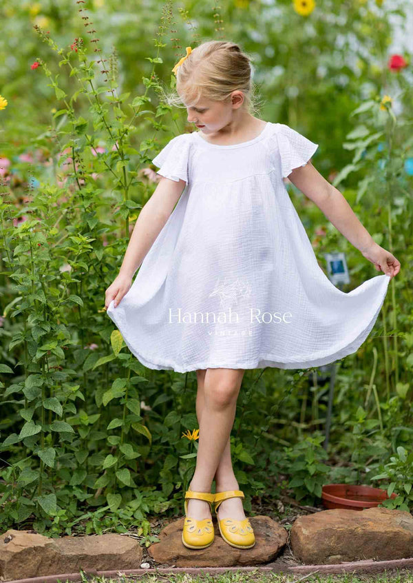 Organic Cotton Dress White - 