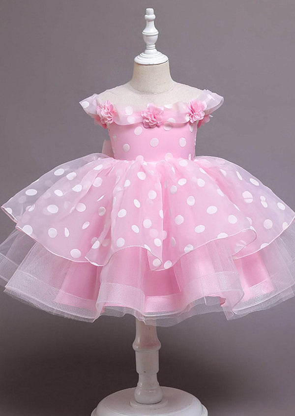 Pink Dot Birthday Party Special Occasion Dress - 