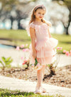Pink Layered Tulle Birthday Party Dress - 