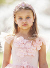 Pink Layered Tulle Birthday Party Dress - 