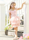 Pink Layered Tulle Birthday Party Dress - 
