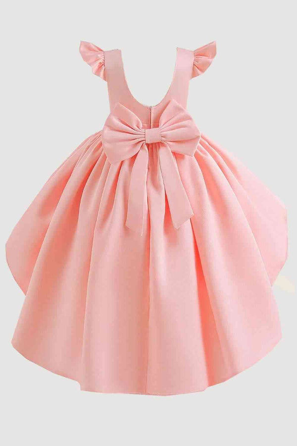 Pink Satin and Tulle Party Dress - 
