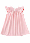 Pink Strawberry Smocked Dress - 