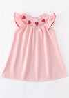 GIRLS - My Garden Pink Smocked Dress - Hannah Rose Vintage Boutique