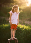 GIRLS - My Garden Set Pink Shorts and Top - Hannah Rose Vintage Boutique