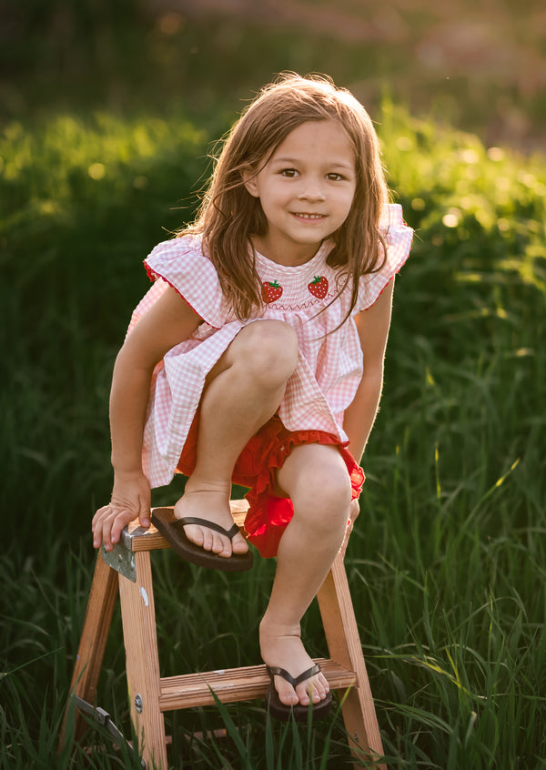 GIRLS - My Garden Set Pink Shorts and Top - Hannah Rose Vintage Boutique